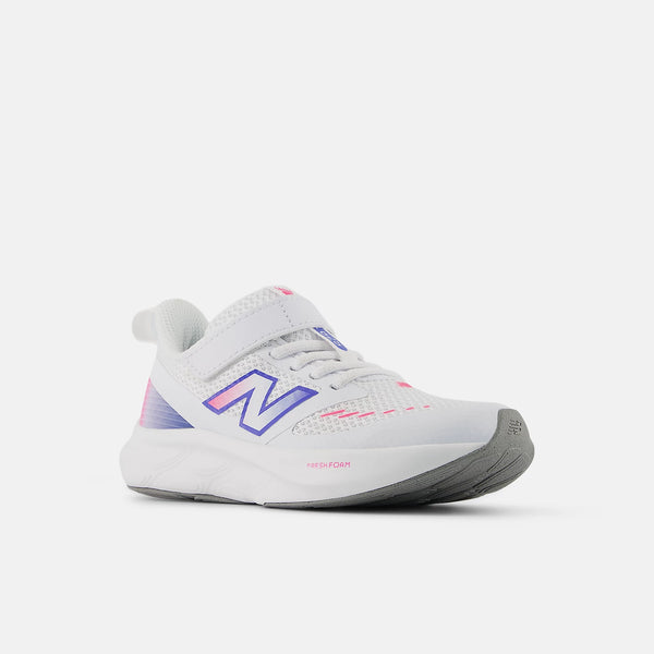 NEW BALANCE Girl's Fresh Foam 625 Hook & Loop Shoes - White | P62559Q
