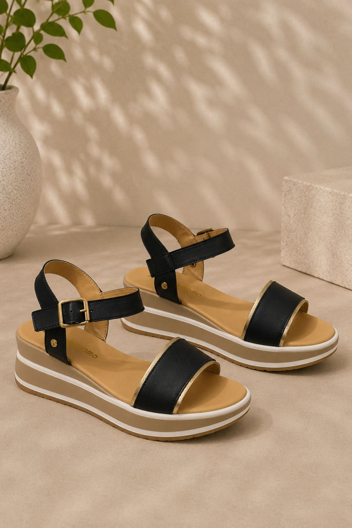 PATRIZIO COMO Alatri Two-tone Sandal - Navy