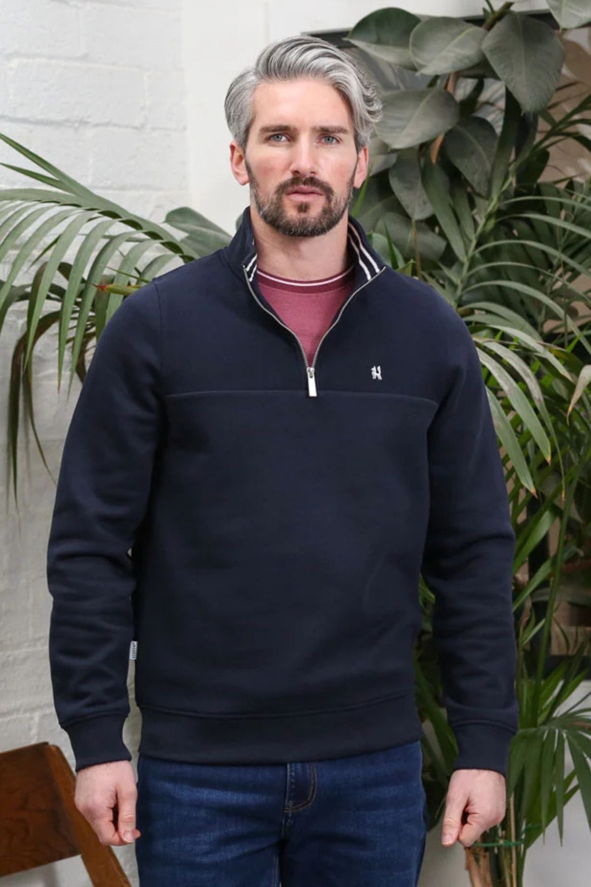 KENROW Pheonix Half Zip Sweatshirt - Navy