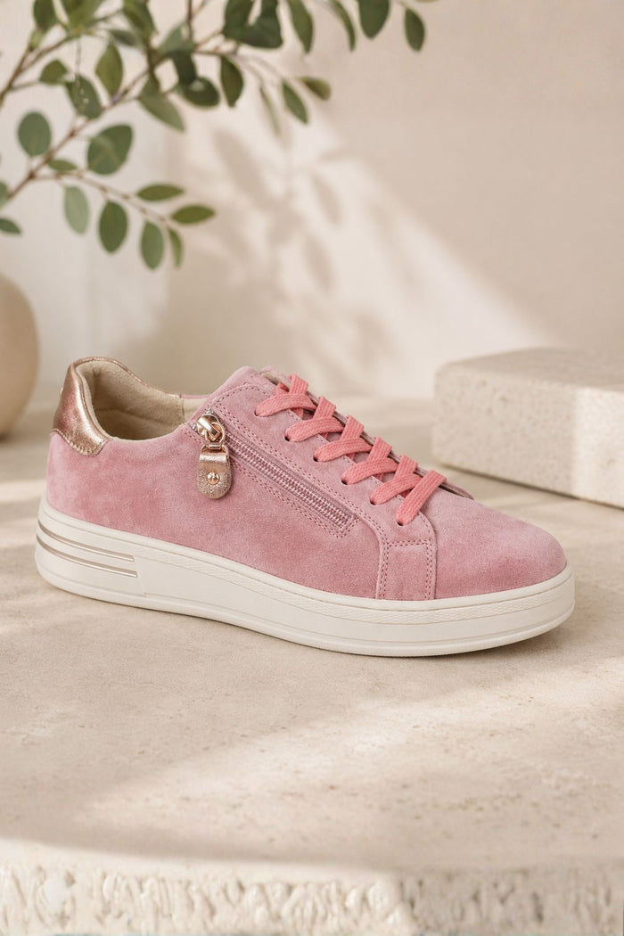 PATRIZIO COMO Gardofano Side Zip Trainers - Pink