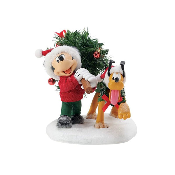 ENESCO Mickey & Minnie Christmas Tree Disney Figurine by Possible Dreams 16.5x21.5cm