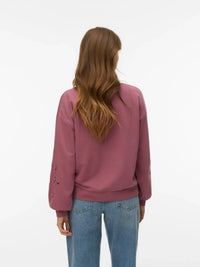 VERO MODA Ellis Long Sleeve Sweatshirt - Rose