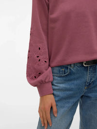 VERO MODA Ellis Long Sleeve Sweatshirt - Rose