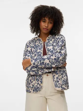 VERO MODA Clara Jacket - Navy Floral