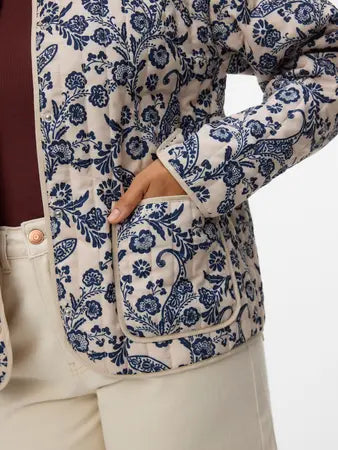 VERO MODA Clara Jacket - Navy Floral