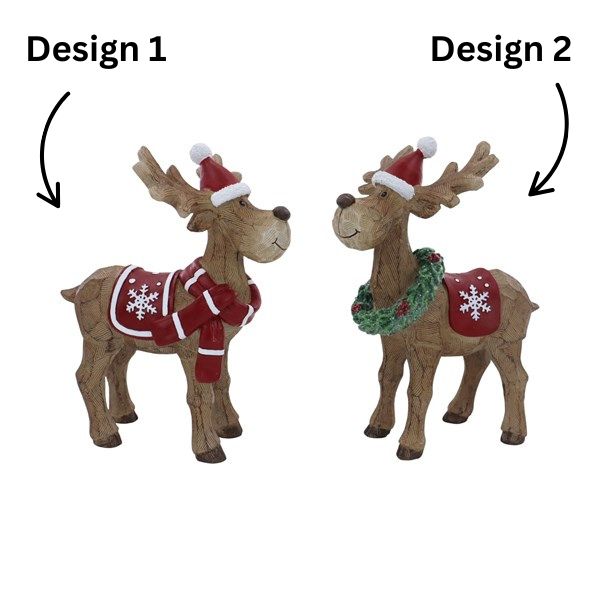 STRAITS Standing Christmas Reindeer Ornament 26×20cm