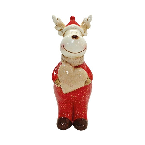 STRAITS Red Reindeer with Heart - 7x19cm