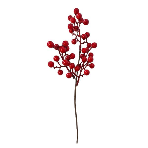 WGP Red Berry Branch 34cm