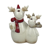 STRAITS Reindeer Couple Christmas Figurine 13.5cm