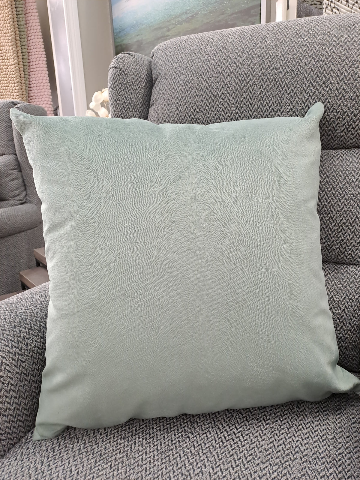 FULLSHIRE Pisa Textured Cushion - Mint 55x55cm