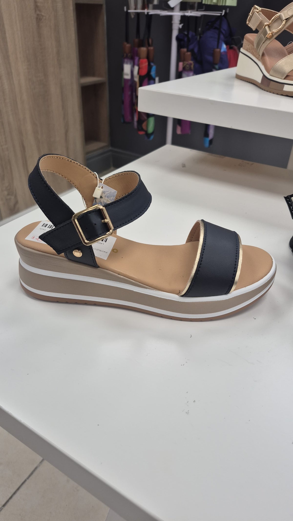 PATRIZIO COMO Alatri Two-tone Sandal - Navy