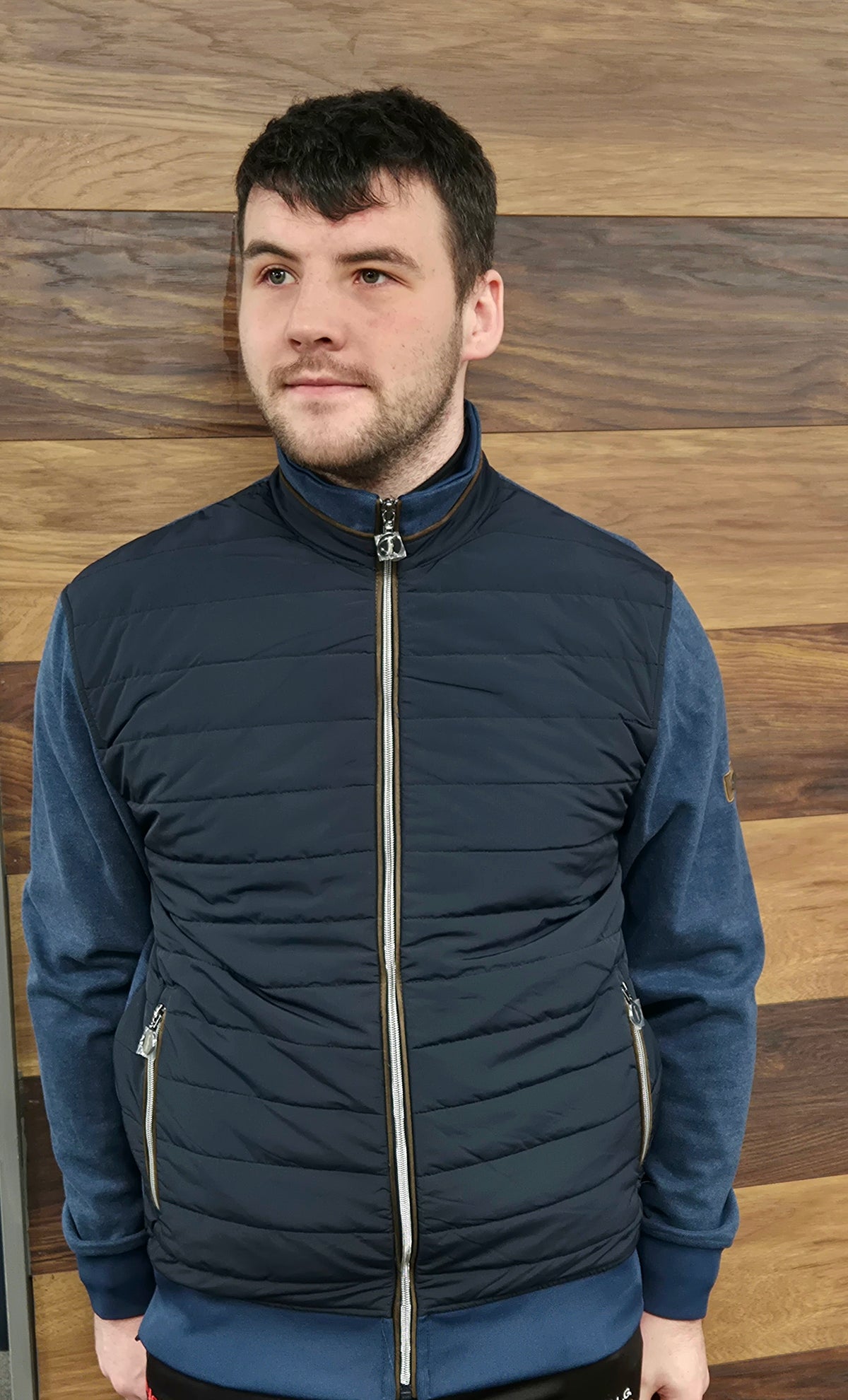 6TH SENSE Men's Sammy Hybrid Jacket - Blue