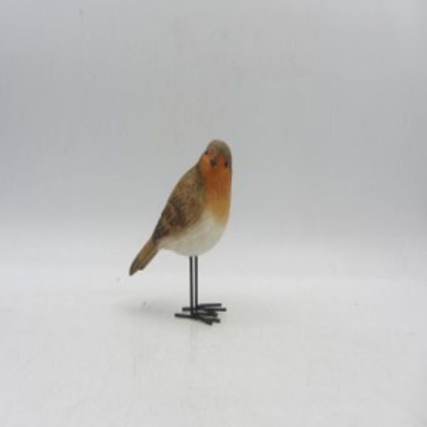 WGP Robin with Metal Legs Decoration 12.5cm