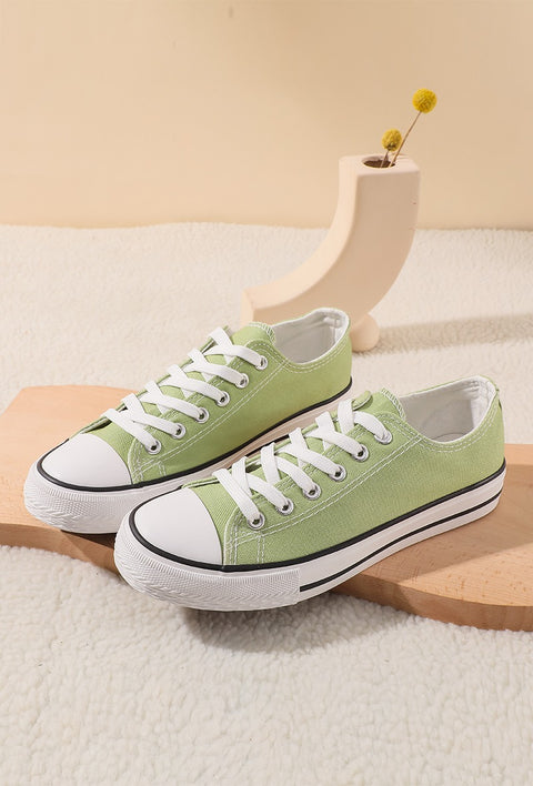 COPE CLOTHING : Canvas Trainer - Green