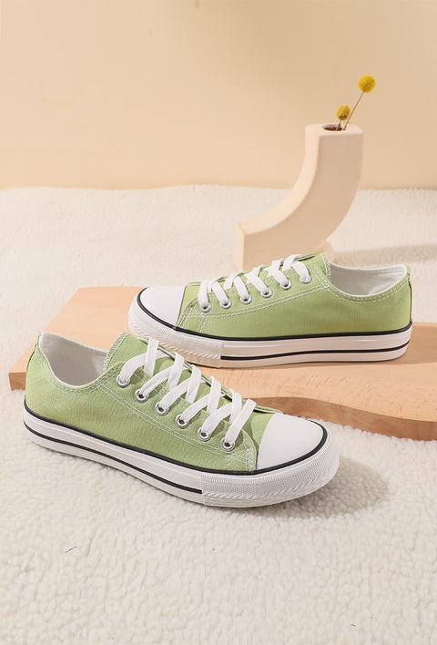 COPE CLOTHING : Canvas Trainer - Green