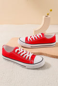 COPE CLOTHING : Canvas Trainer - Light Red