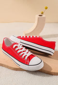 COPE CLOTHING : Canvas Trainer - Light Red