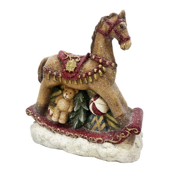 WGP Large Rocking Horse LED Decoration 36x38cm