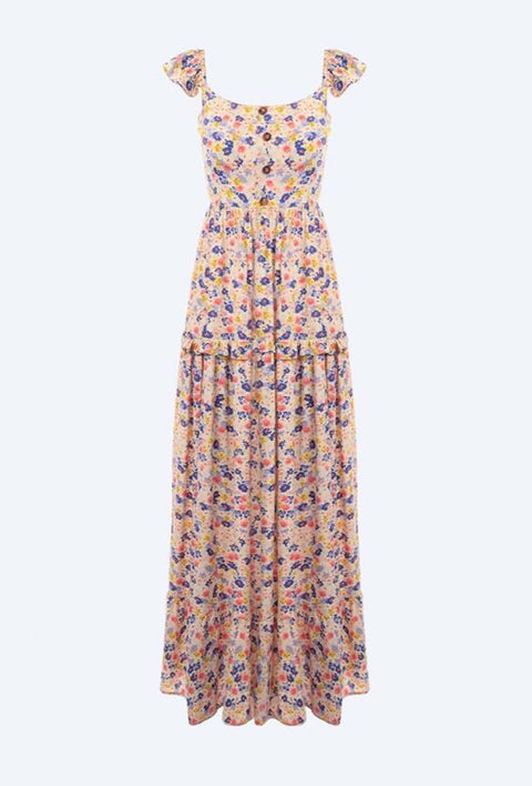 COPE CLOTHING : Floral Strappy Dress