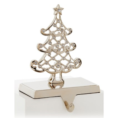 Christmas 18cm Crystal Tree Stocking Holder