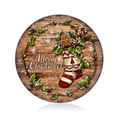 Christmas Charger Plate with Stocking Design