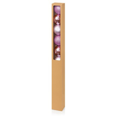 Christmas 10 x 60mm Lilac Multi Finish Balls