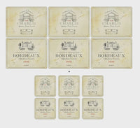 PIMPERNEL Vin de France 12Pc Placemat & Coaster Set