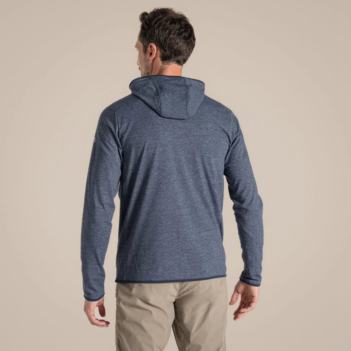 CRAGHOPPERS Men's NosiLife Deft Full Zip Hooded Top - Navy