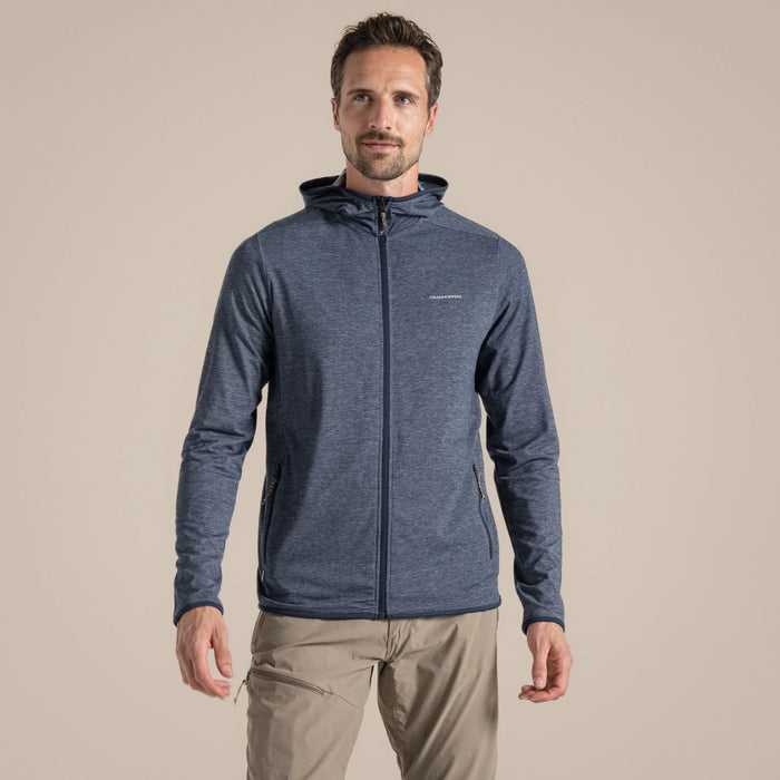 CRAGHOPPERS Men's NosiLife Deft Full Zip Hooded Top - Navy