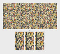 PIMPERNEL Dancing Branches 12Pc Placemat & Coaster Set