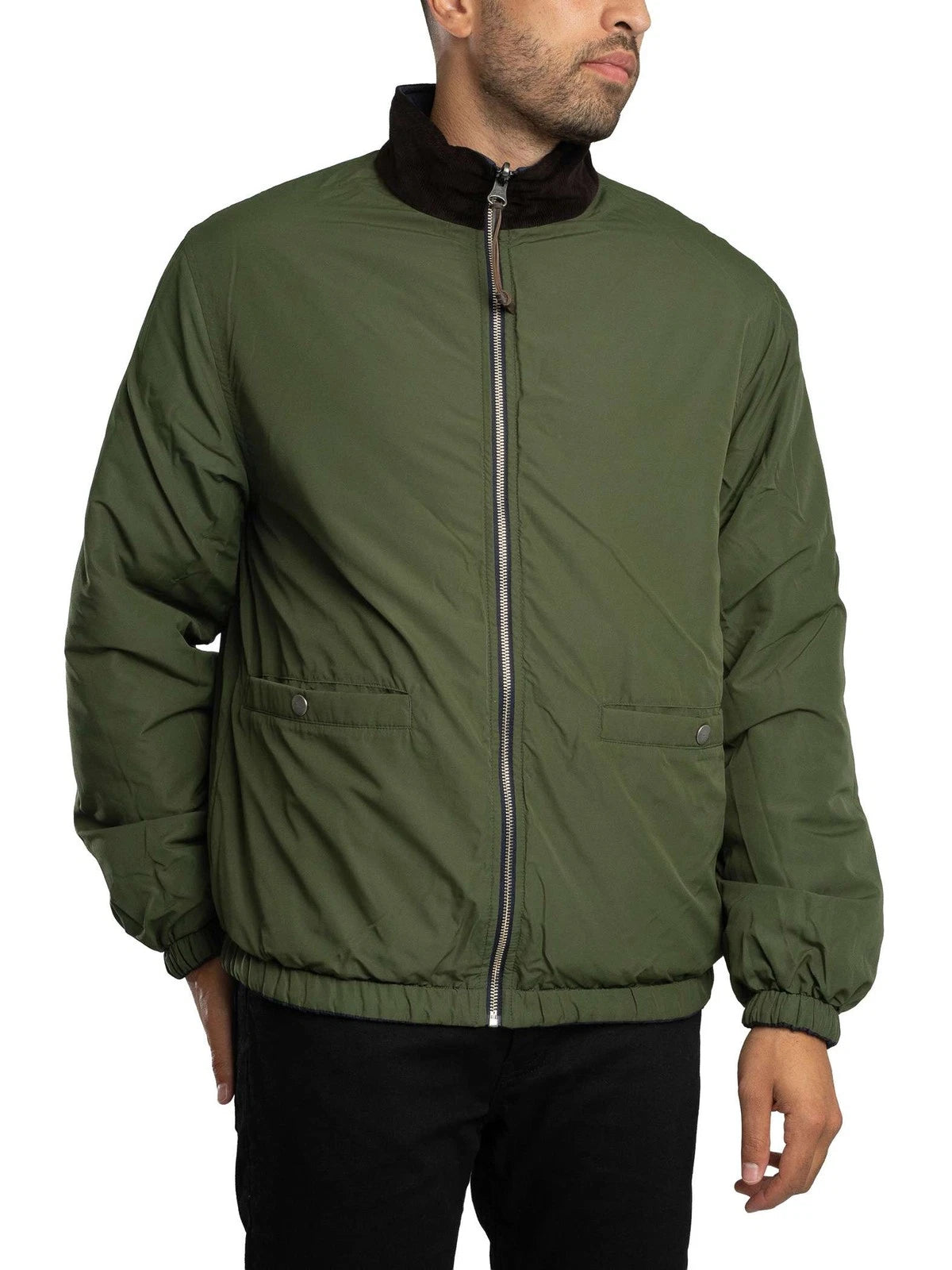 GANT Reversible Stand Collar Jacket - Navy/Green