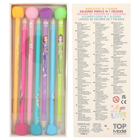 TOP MODEL : PomPom Coloured Pencils