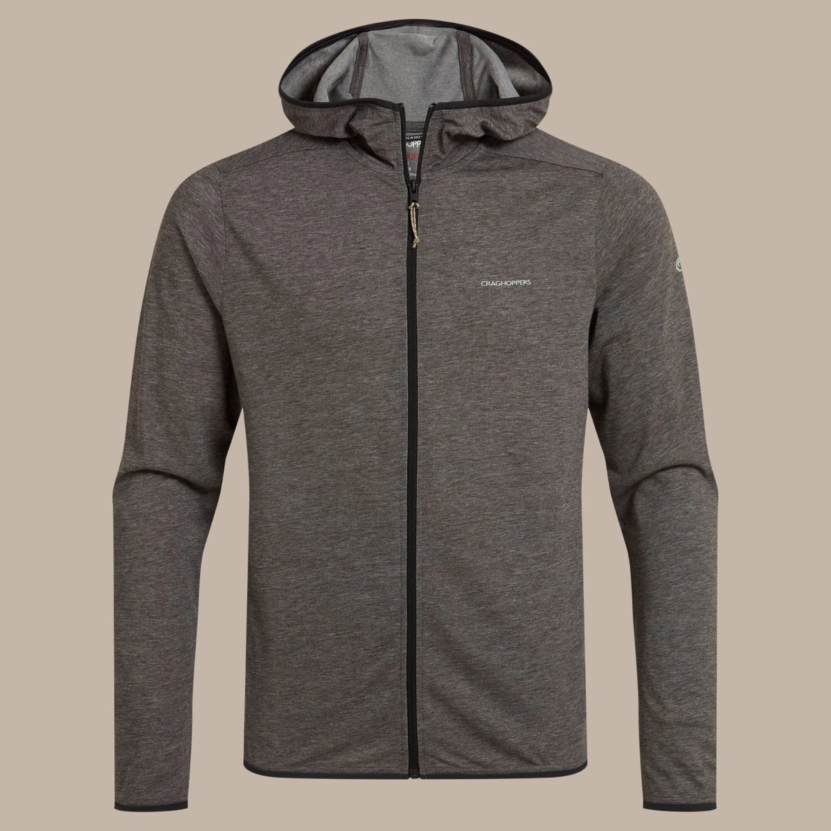 CRAGHOPPERS Men's NosiLife Deft Full Zip Hooded Top - Black