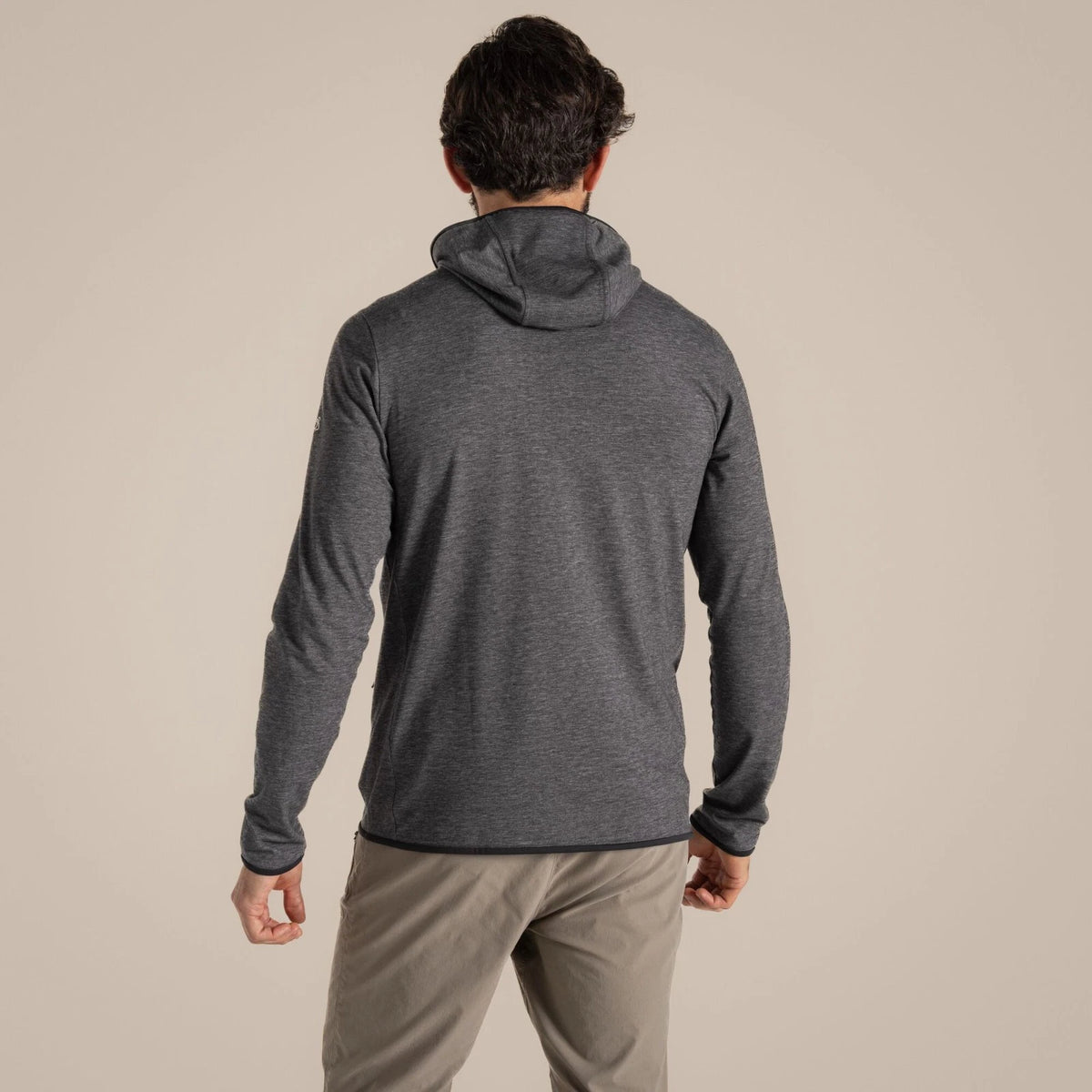 CRAGHOPPERS Men's NosiLife Deft Full Zip Hooded Top - Black