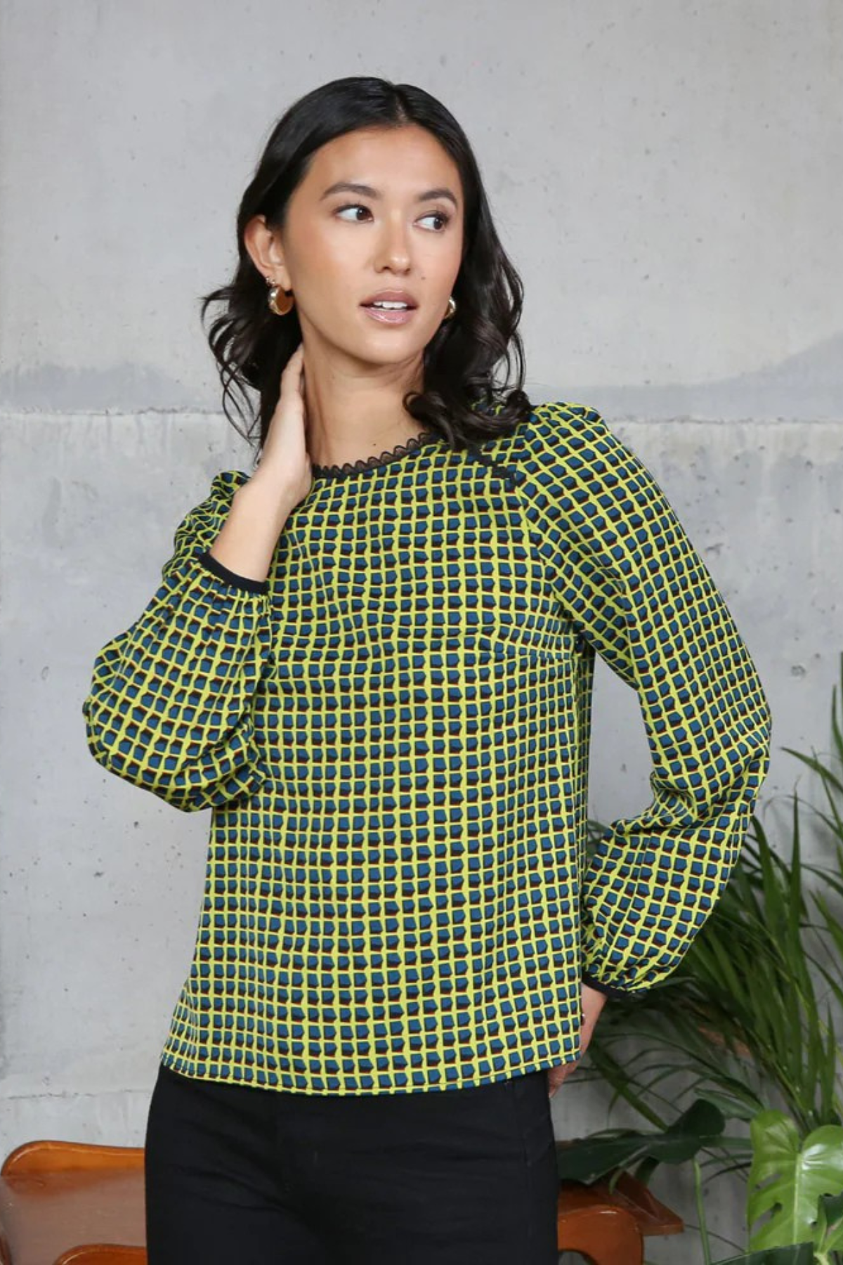 RANT & RAVE Sade Blouse - Lime