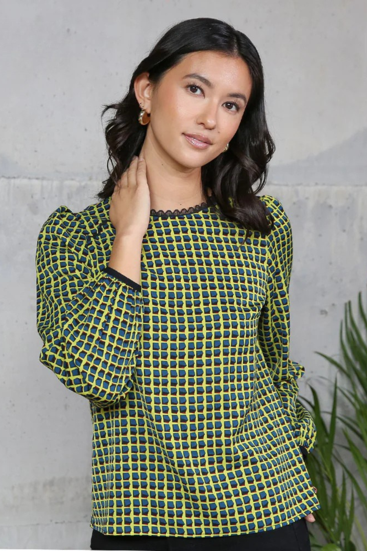RANT & RAVE Sade Blouse - Lime