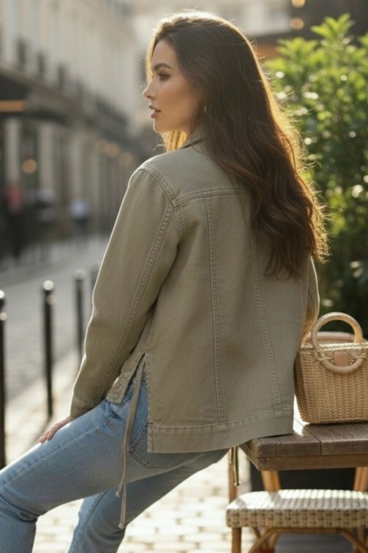 COPE CLOTHING Safari Denim Jacket - Khaki
