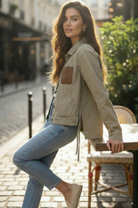 COPE CLOTHING Safari Denim Jacket - Khaki