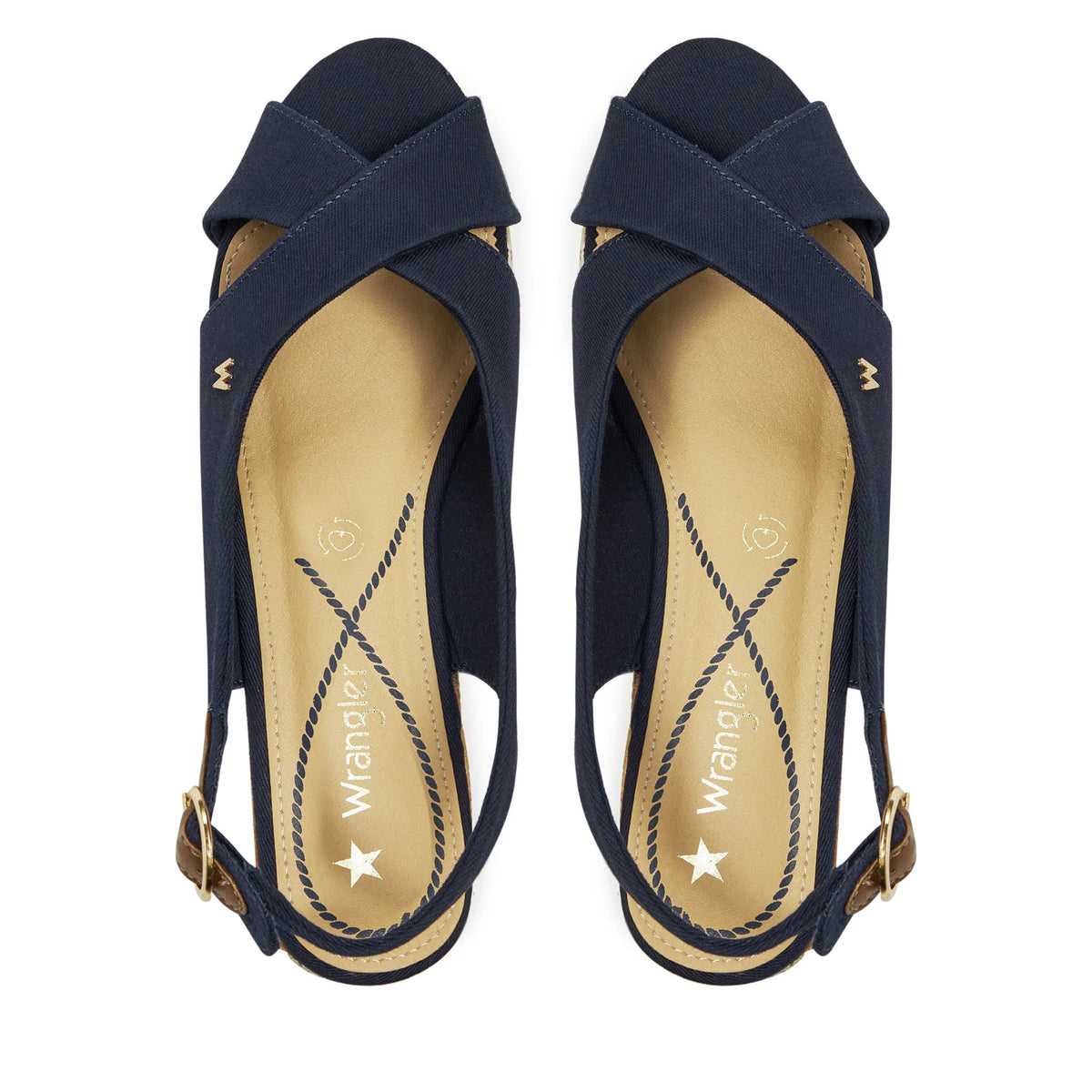 WRANGLER Raval Marina Wedge Sandal - Navy