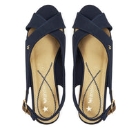 WRANGLER Raval Marina Wedge Sandal - Navy