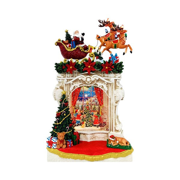 STRAITS Santa Fireplace Spinner - 26.5cm