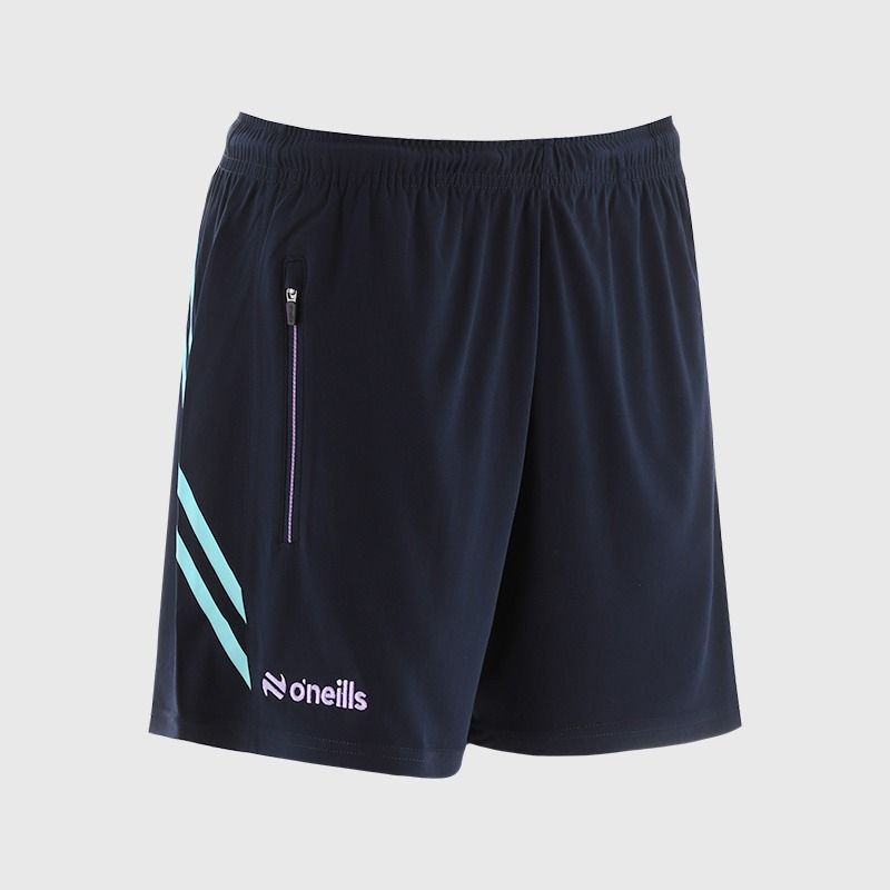 O'NEILLS Donegal GAA Girl's Sedona Training Shorts - Navy/Mint