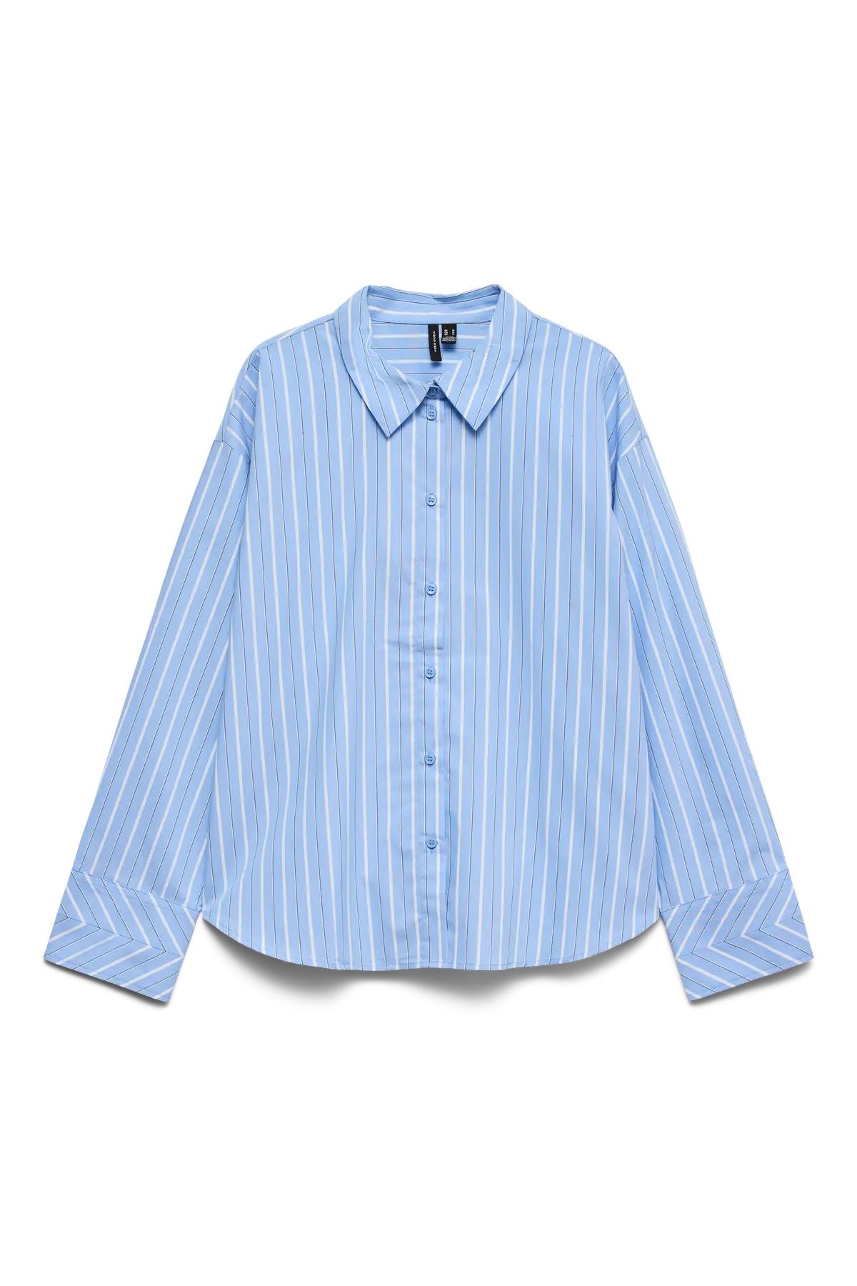 VERO MODA Monday Long Sleeve Striped Shirt - Blue