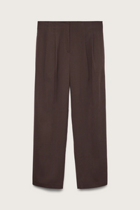 VERO MODA Siga Mid Waist Wide Leg Pants - Brown