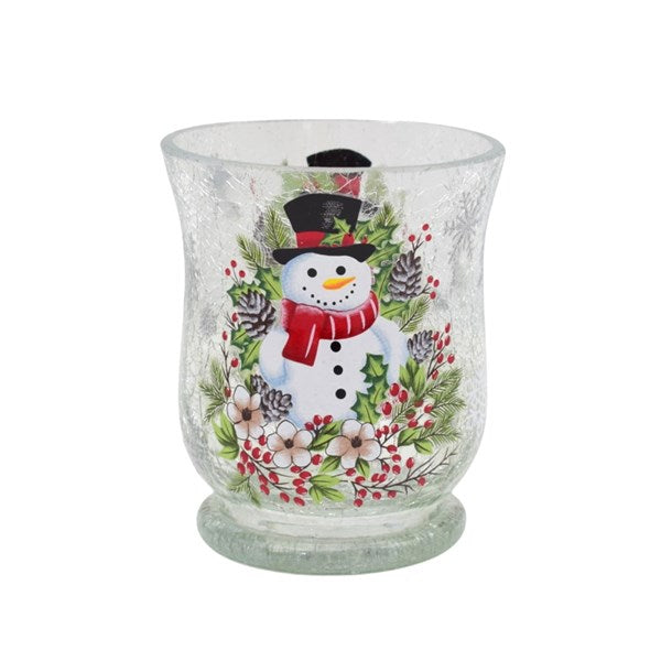 STRAITS Snowman Hurricane Tealight Holder 11cm