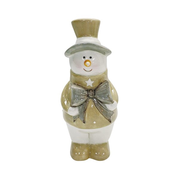 STRAITS Snowman with a Bow Figurine 15cm
