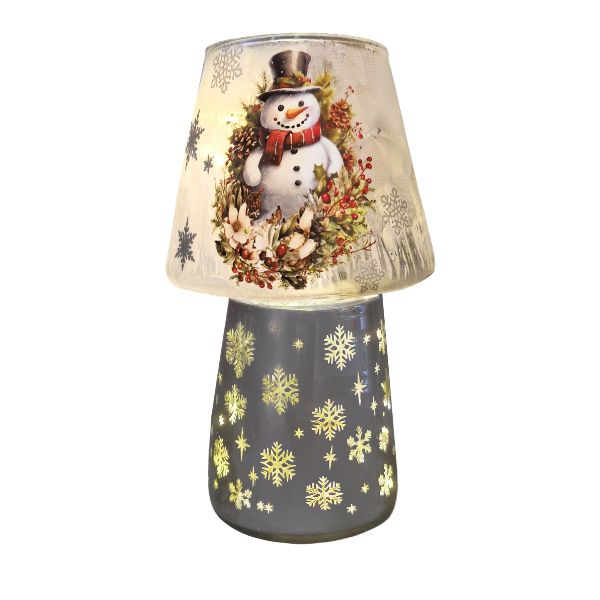 WGP Light-Up Snowman Christmas Table Lamp 21cm