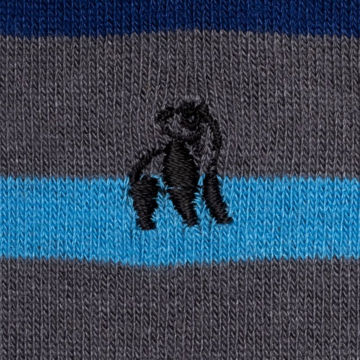 SWOLE PANDA Stripe Sock - Grey