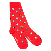 SWOLE PANDA Football Sock - Red