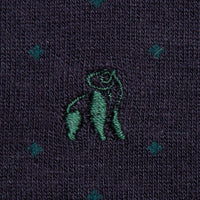 SWOLE PANDA Spotted Sock - Navy